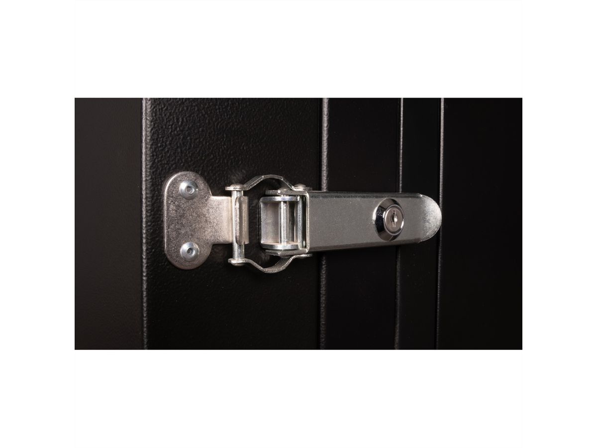 ROLINE 19" Boîtier mural Pro 20U, 600x600 LxP pivotant en 2 parties noir