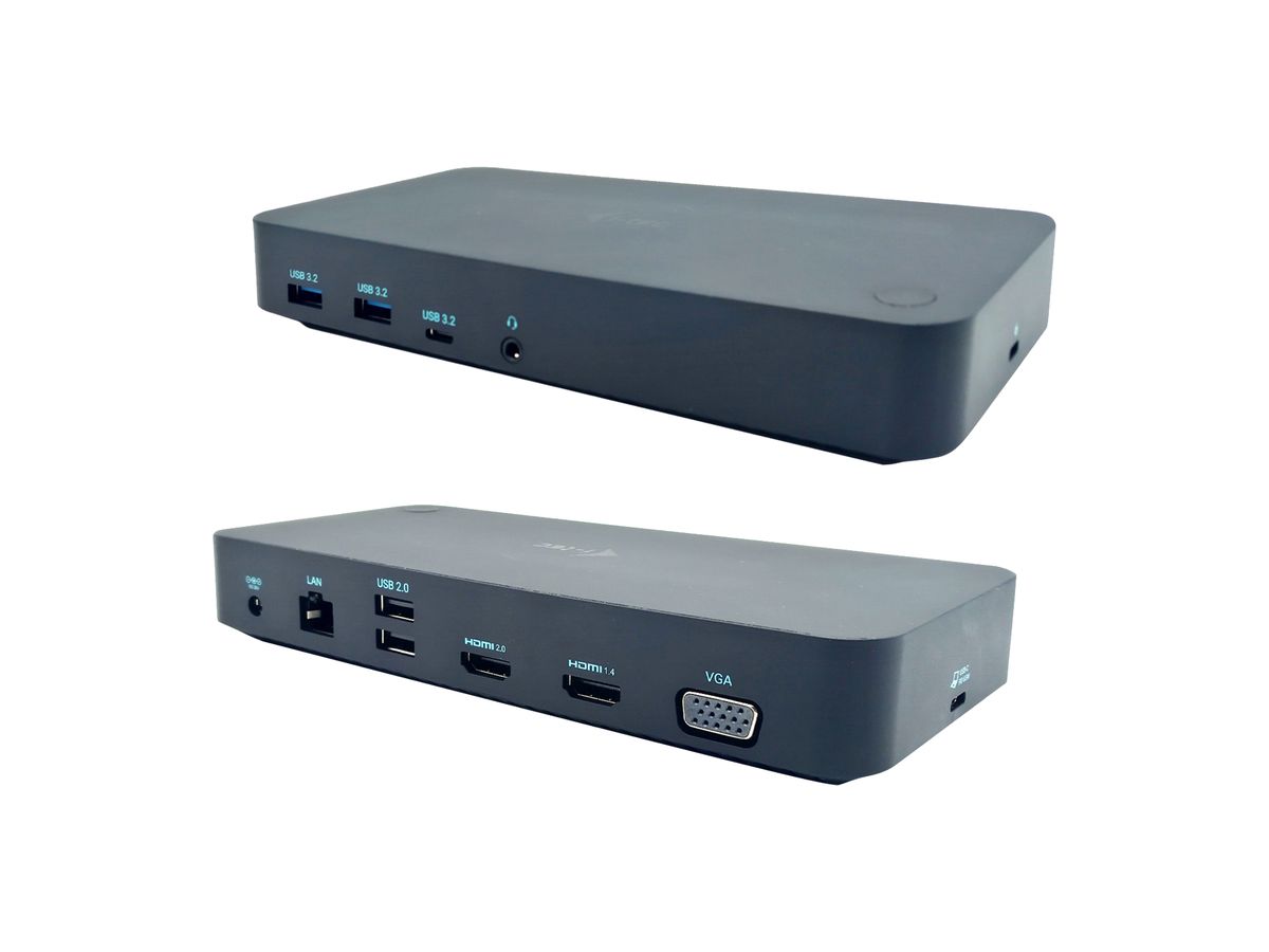 i-tec USB 3.0/USB-C/Thunderbolt, 3x Display Docking Station + Power Delivery 65W
