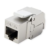 ROLINE Keystone Cat.6A (Classe EA), RJ-45, blindé, sans outil, argent