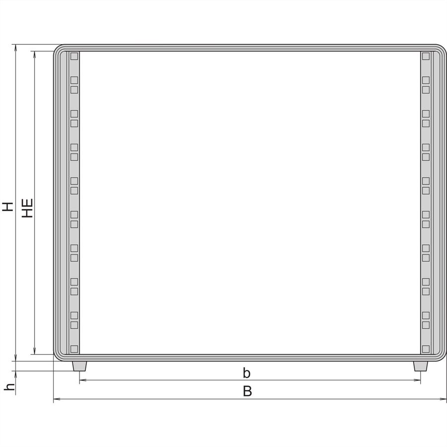 SCHROFF Comptec 19" Desktop Case, non blindé, capot alu, 9 U, 84 HP, 400 mm