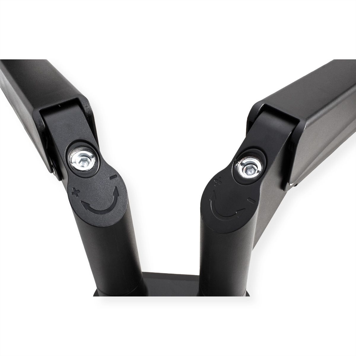 VALUE Bras double LCD, fixation sur bureau, vérin à gaz, 6 articulations