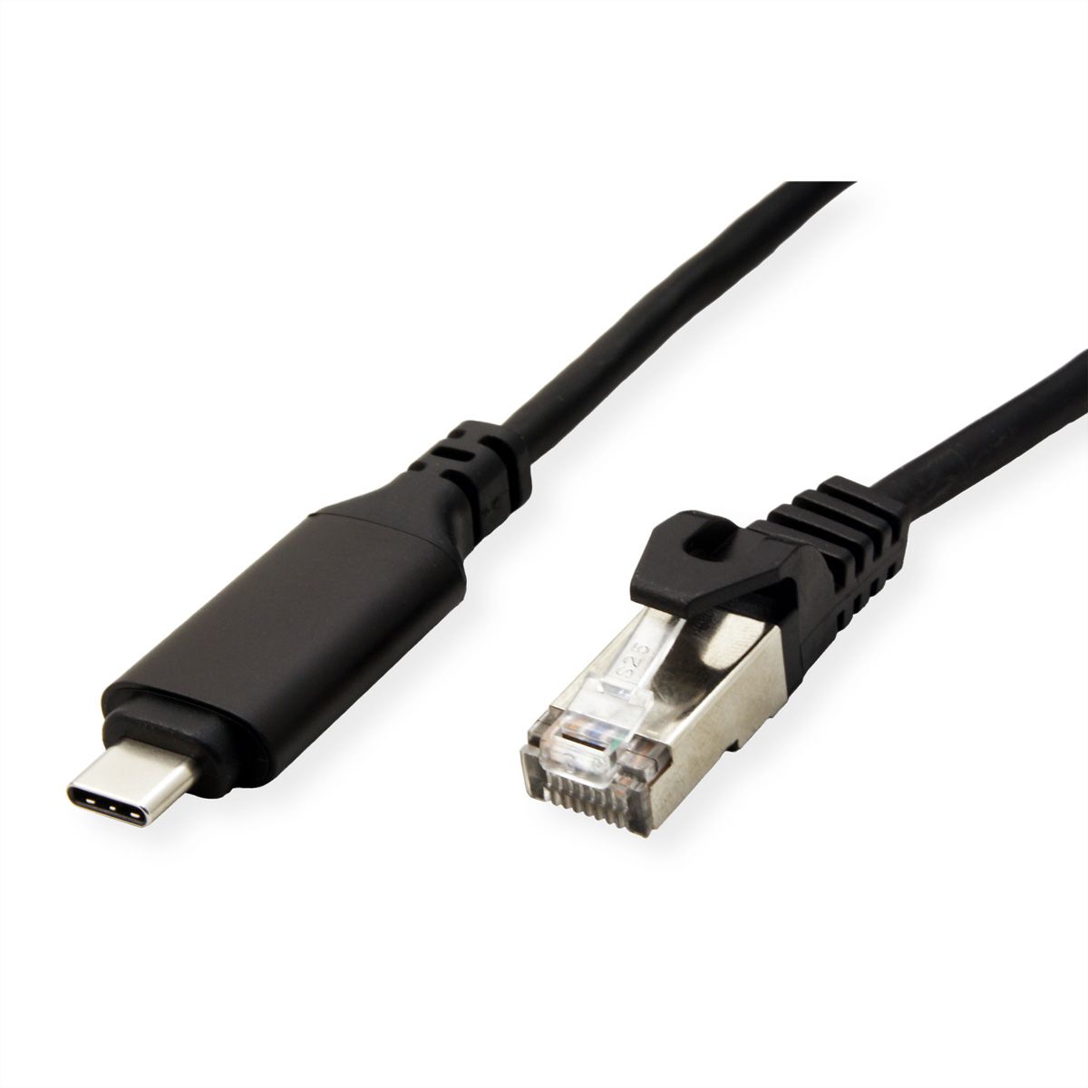ROLINE Câble convertisseur USB-C - Gigabit Ethernet, noir, 5 m