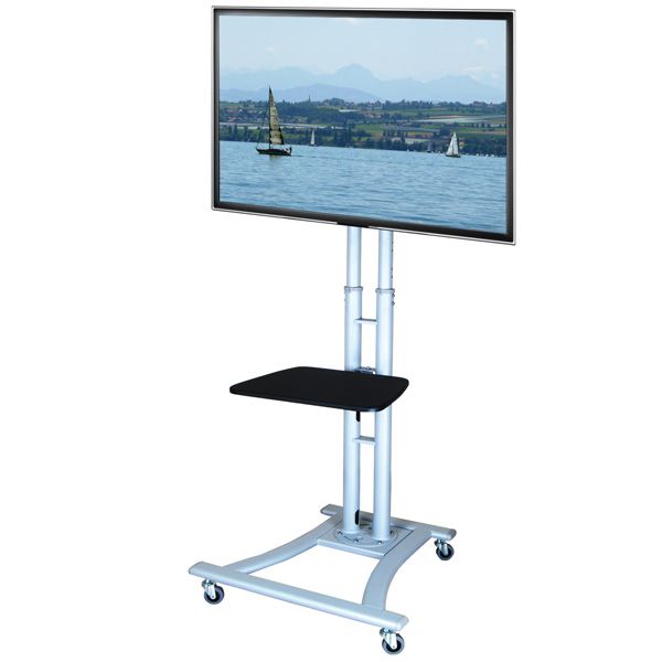 VALUE Support LCD/TV sur roues, jusqu'à 50kg (27" - 60"), argent