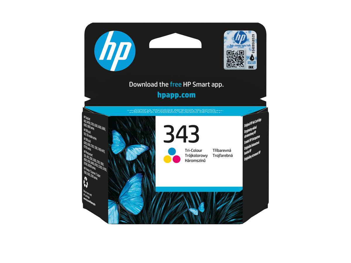 HP 343 cartouche d'encre trois couleurs authentique