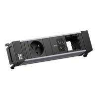 BACHMANN POWER FRAME 1xUTE, 1xUSB C/C 45W 1xCM L=0,2m