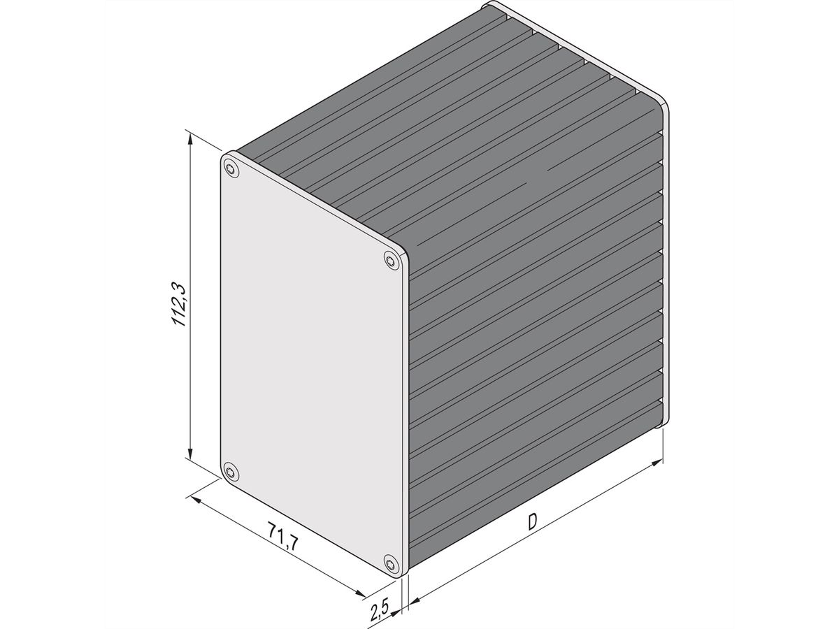 SCHROFF Minipac, boîtier rectangulaire, ordinateur de bureau