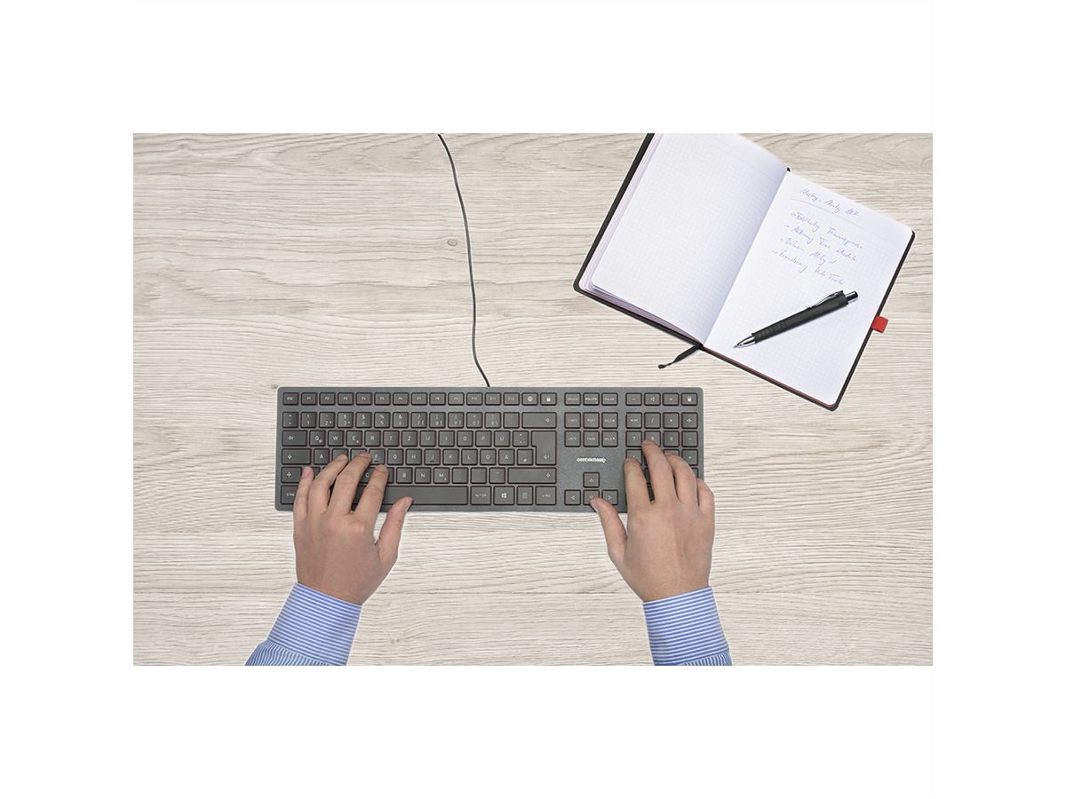 CHERRY KC 6000 Clavier Slim, noir