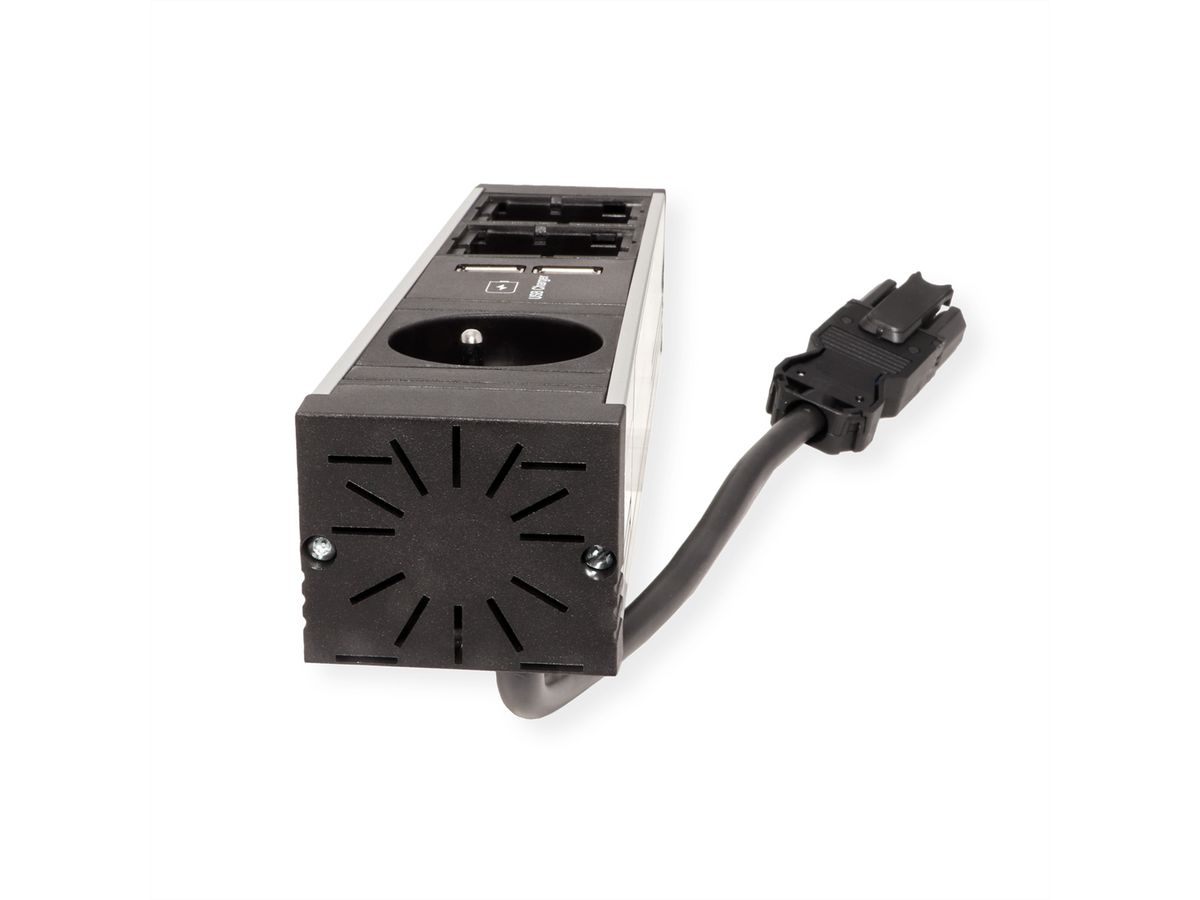 BACHMANN VENID 1xUTE 1xUSB 2xCM 0,2m GST18