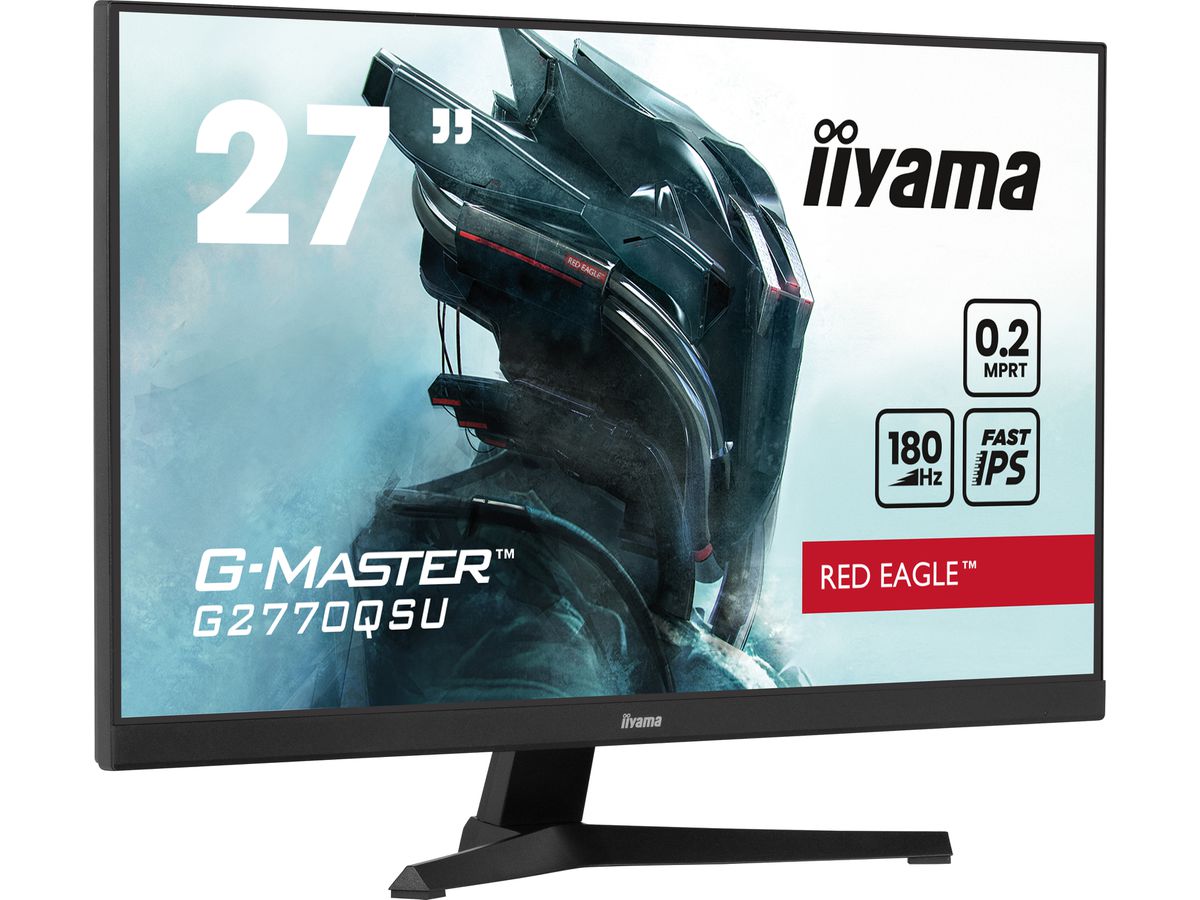 iiyama G-MASTER G2770QSU-B6 écran plat de PC 68,6 cm (27") 2560 x 1440 pixels Wide Quad HD LED Noir