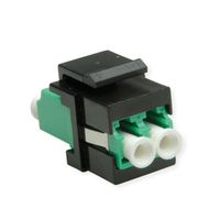 ROLINE Raccord optique LC/LC duplex monomode, Keystone, OS2, APC