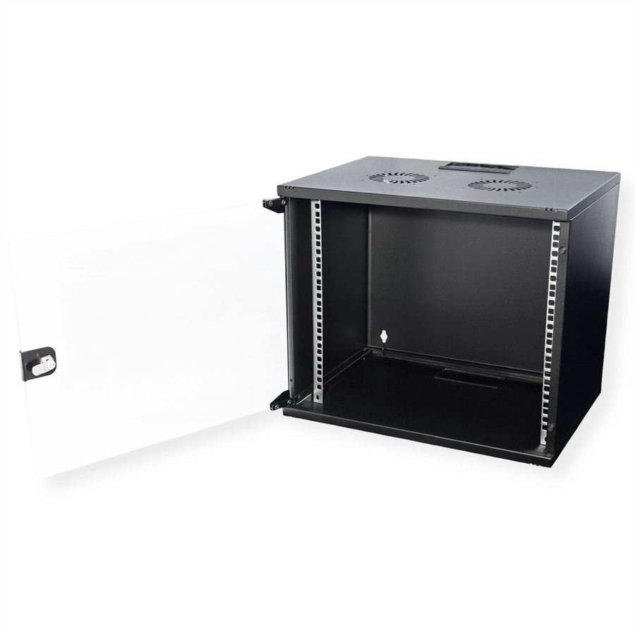 ROLINE 19" Boîtier mural Basic 9U, 540x400 LxP En kit noir