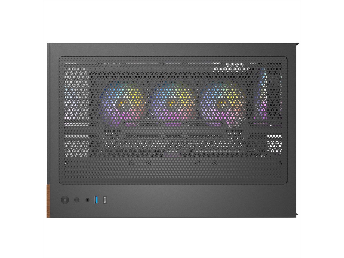 ANTEC CX800 ARGB_B Wood Boîtier PC Midi Tower Black ATX