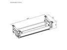 ROLINE Easy2Open Canal de câbles, montage sous le bureau, blanc, 44,9 cm