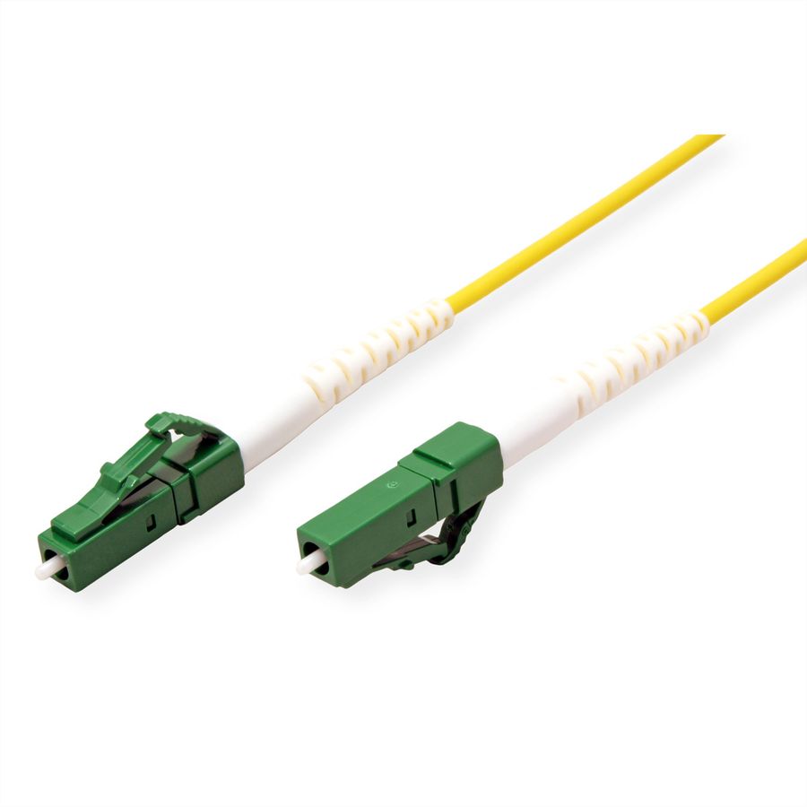 ROLINE Cordon FO 9/125µm OS2, LC-APC/LC-APC, LSOH, simplex, jaune, 2 m