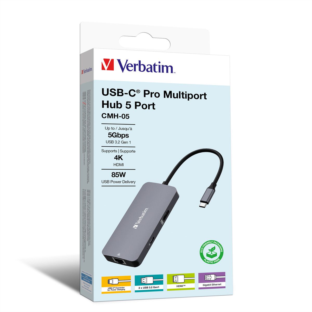 VERBATIM Hub Pro Multiports USB-C, 5 ports