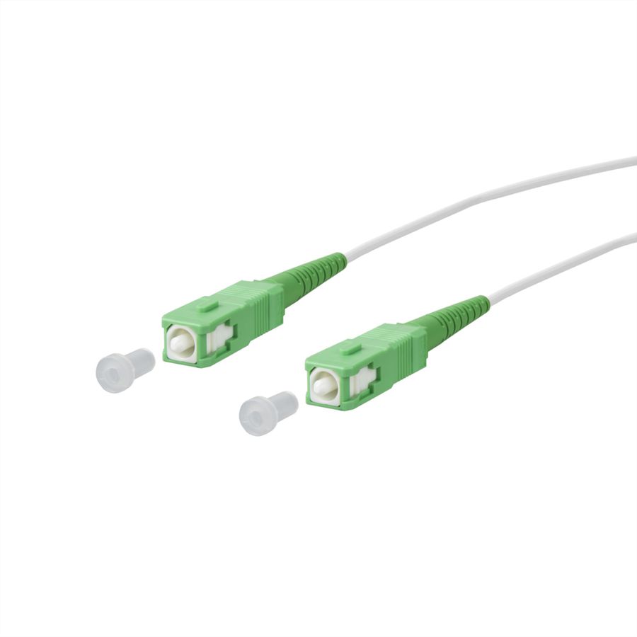 METZ CONNECT OpDAT cordon de brassage, SC-S APC/SC-S APC OS2, 15 m