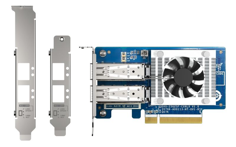 QNAP QXG-25G2SF-CX6 carte réseau Interne Fibre 25000 Mbit/s