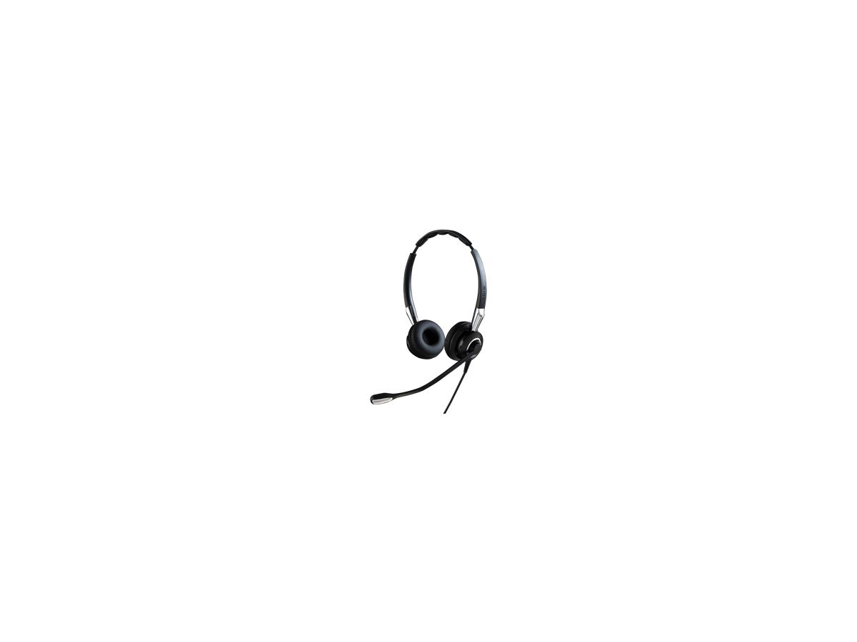 Jabra Biz 2400 II QD Duo NC Binaural Bandeau Noir, Argent Casque audio