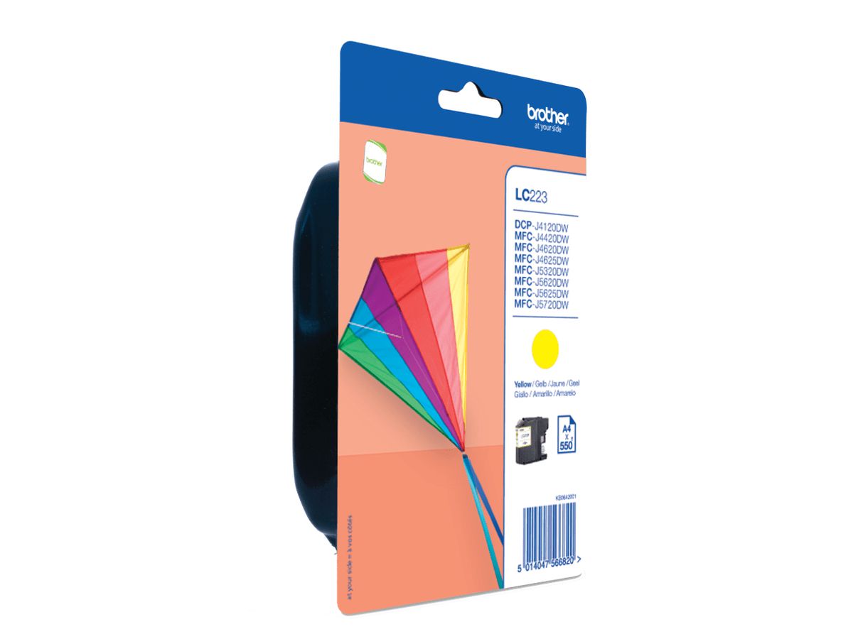Brother LC223YBP cartouche d'encre 1 pièce(s) Original Jaune