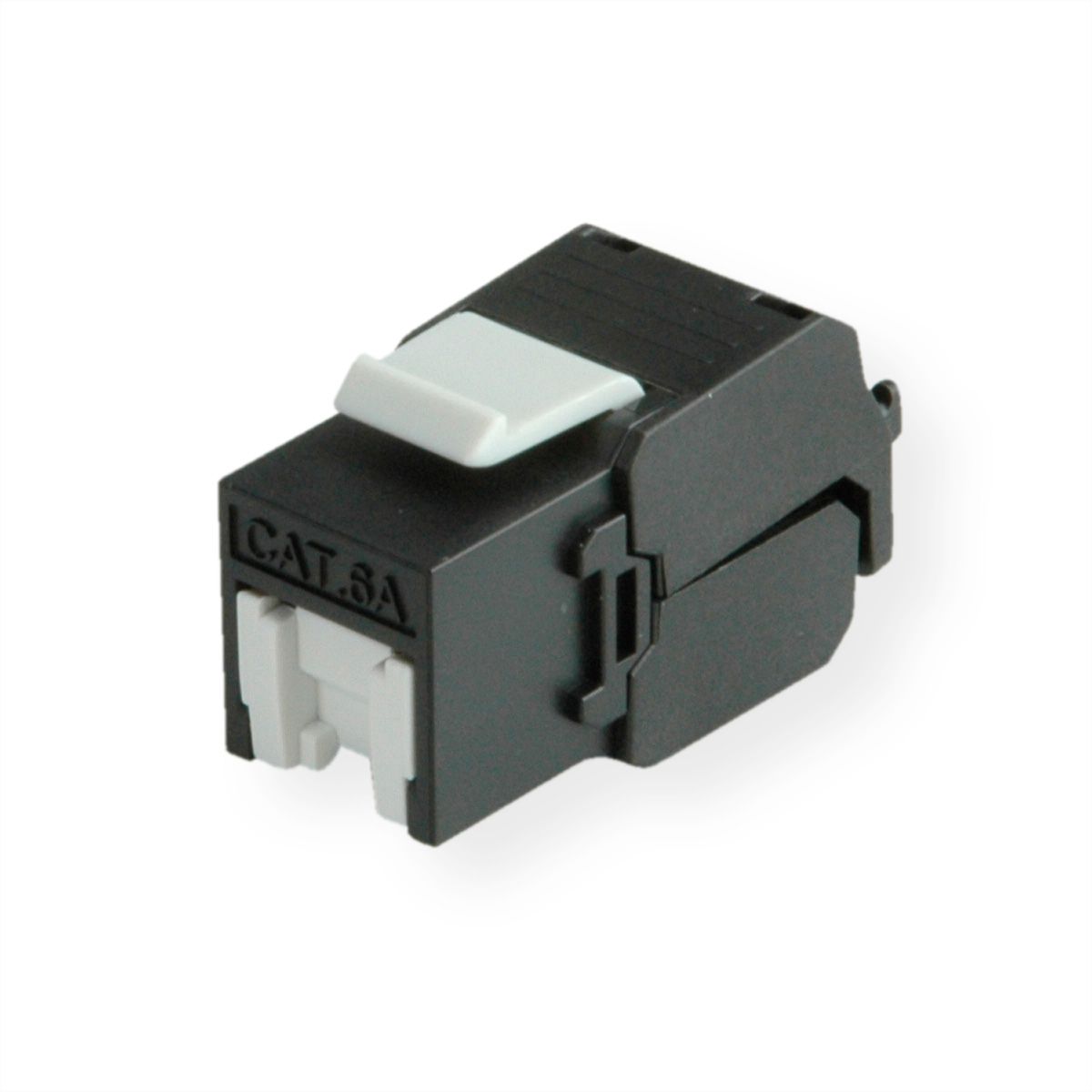 ROLINE Keystone Cat.6A (Classe EA), RJ-45, non-blindé, sans outil, noir