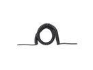 BACHMANN Câble spirale 0,5m-2m, noir, H05VV-F 3G1,5mm²
