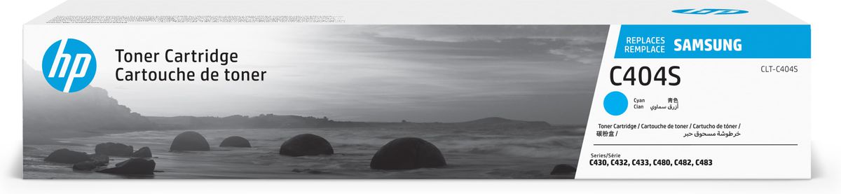 Samsung Cartouche d’encre cyan HP authentique CLT-C404S