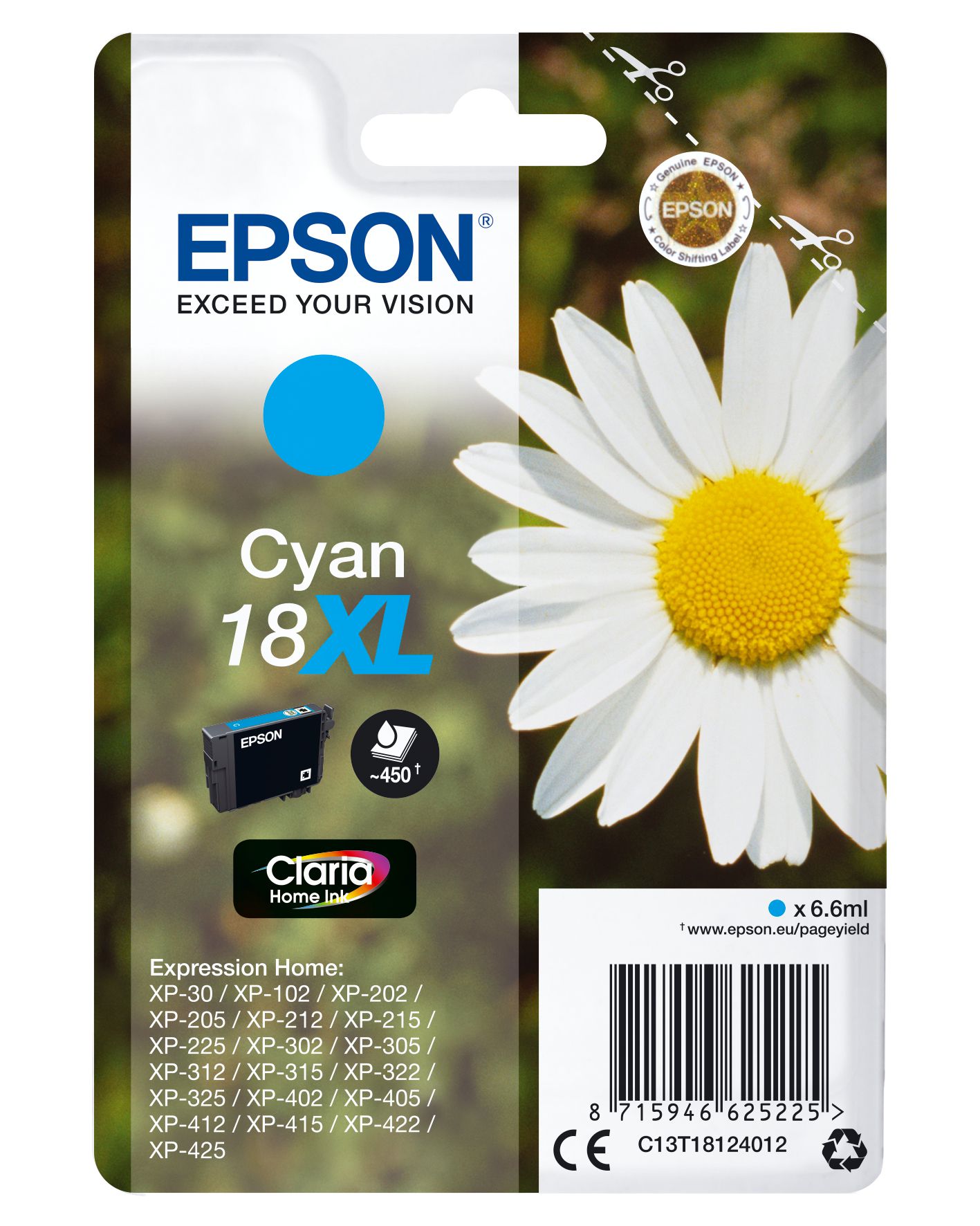 Epson Cartouche "Pâquerette" - Encre Claria Home C (XL)