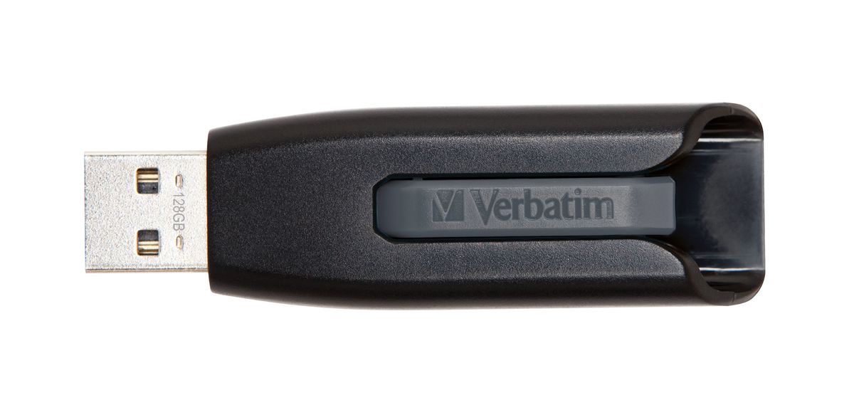 Verbatim V3 lecteur USB flash 128 Go USB Type-A 3.2 Gen 1 (3.1 Gen 1) Noir