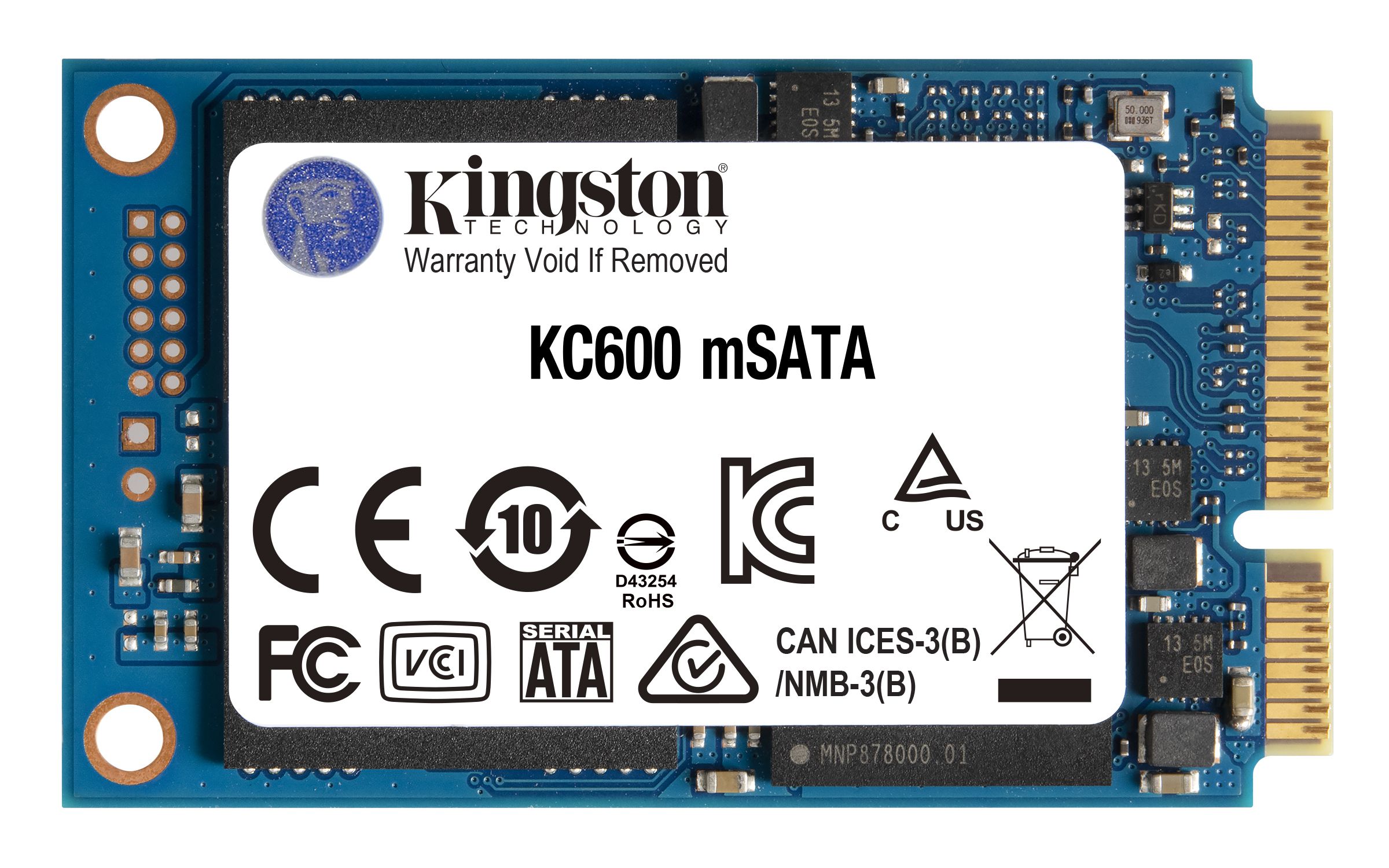 Kingston Technology SSD KC600 SATA3 mSATA de 512 Go