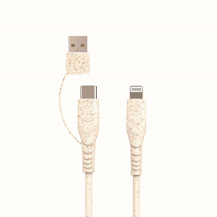 BIOnd BIO-CT-IP Câble USB-C & USB-A vers 8PIN 3,5A, 1,2 m