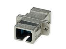 TELEGÄRTNER Coupleur SC, Singlemode et Multimode, Manchon en céramique, boîtier en métal, gris