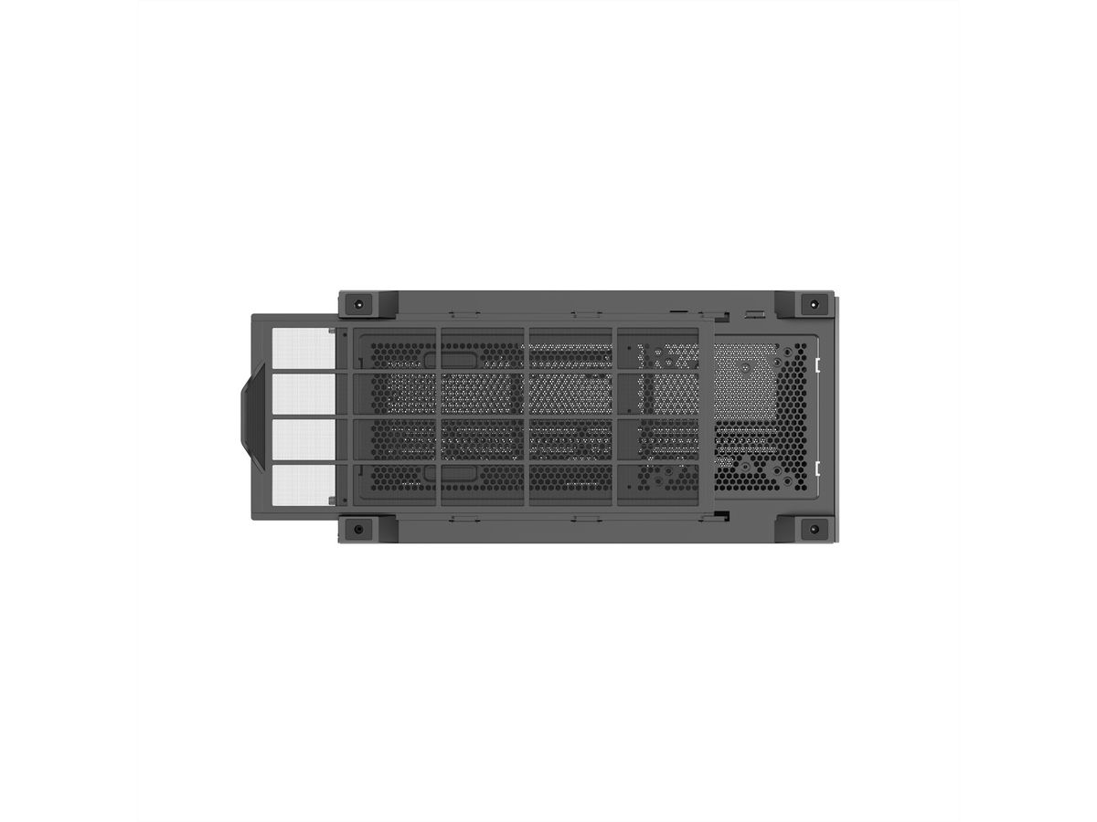 XILENCE Xilent Gleam X818.ARGB Gaming ATX PC noir, Tour RGB ATX Midi