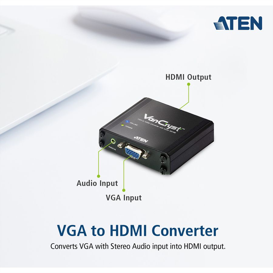 ATEN VC180 Convertisseur audio-vidéo VGA-HDMI