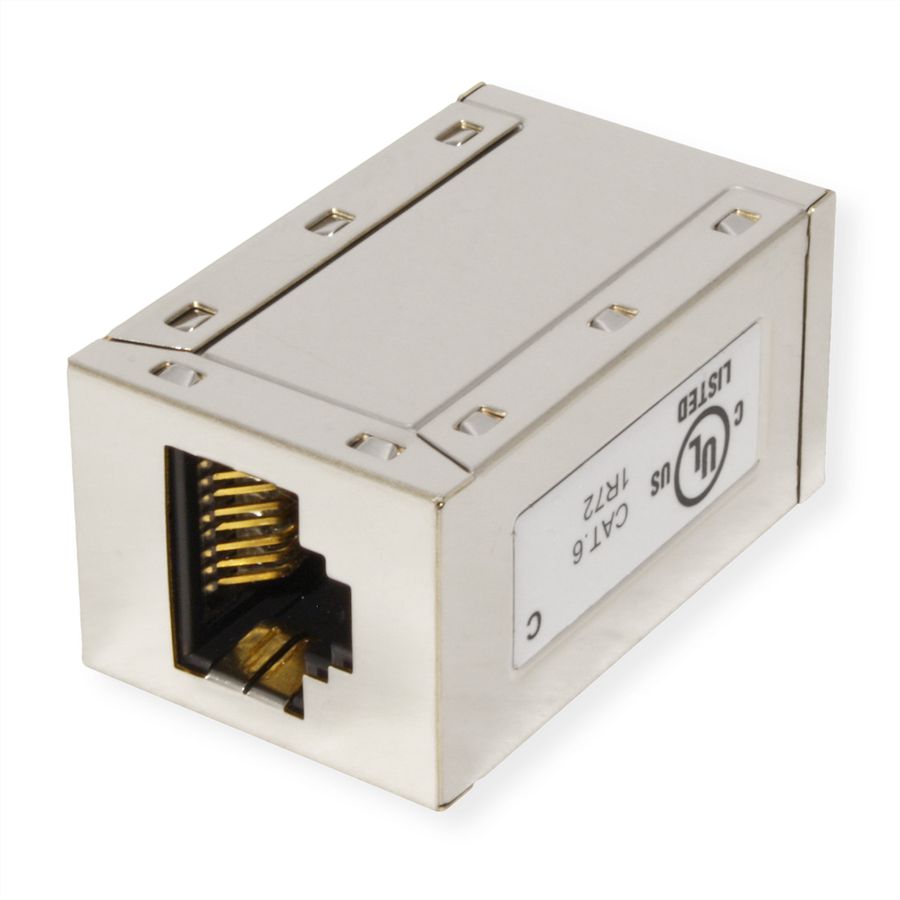 ROLINE Coupleur RJ-45 blindé, Cat.6 (Classe E), Lot de 25
