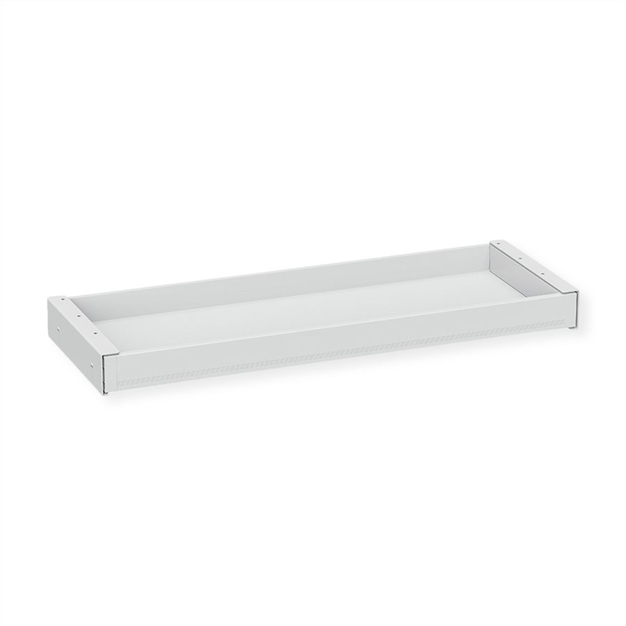 VALUE Tiroir sous bureau ultra-mince, grand modèle, blanc