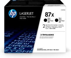 HP 87X LaserJet, lot de 2 cartouches de toner grande capacité authentiques, noir