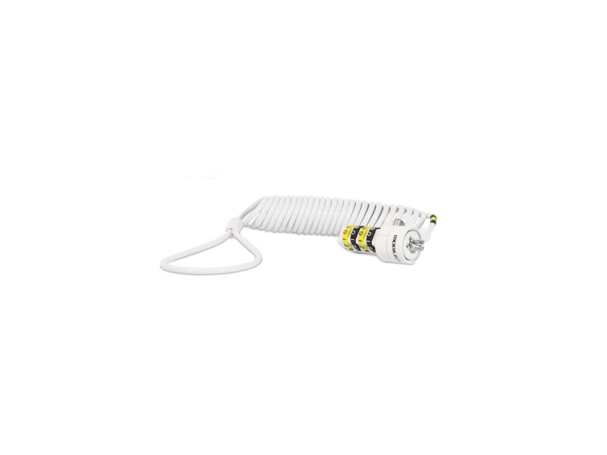 Mobilis 001234 câble antivol Blanc 1,8 m