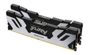 Kingston Technology FURY DIMM DDR5 CL32 32 Go 6 400 MT/s (kit de 2) Renegade Argent