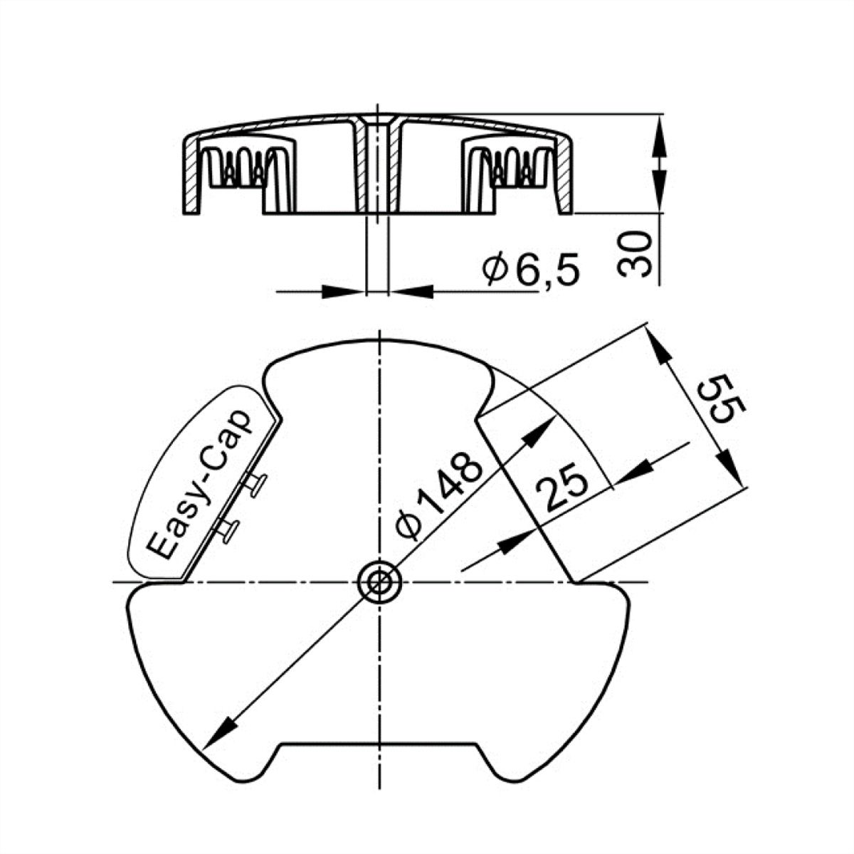 BACHMANN Easy-Cap argent