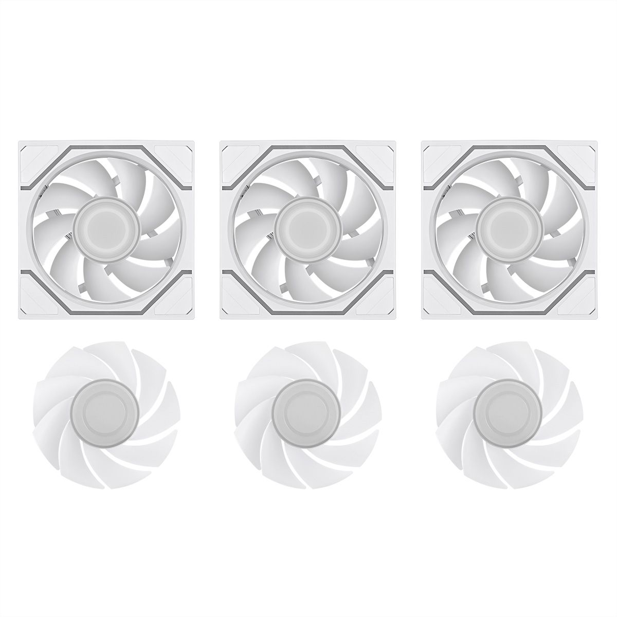 Thermaltake SWAFAN 120 EX INFINITY ARGB Sync Pack de 3 ventilateurs, blanc