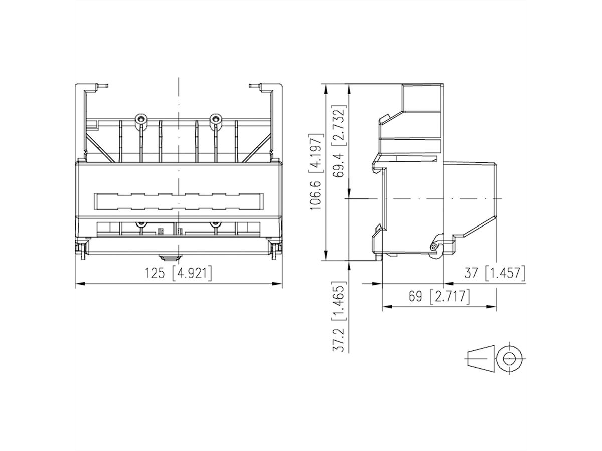 METZ CONNECT Adaptateur pour rail DIN