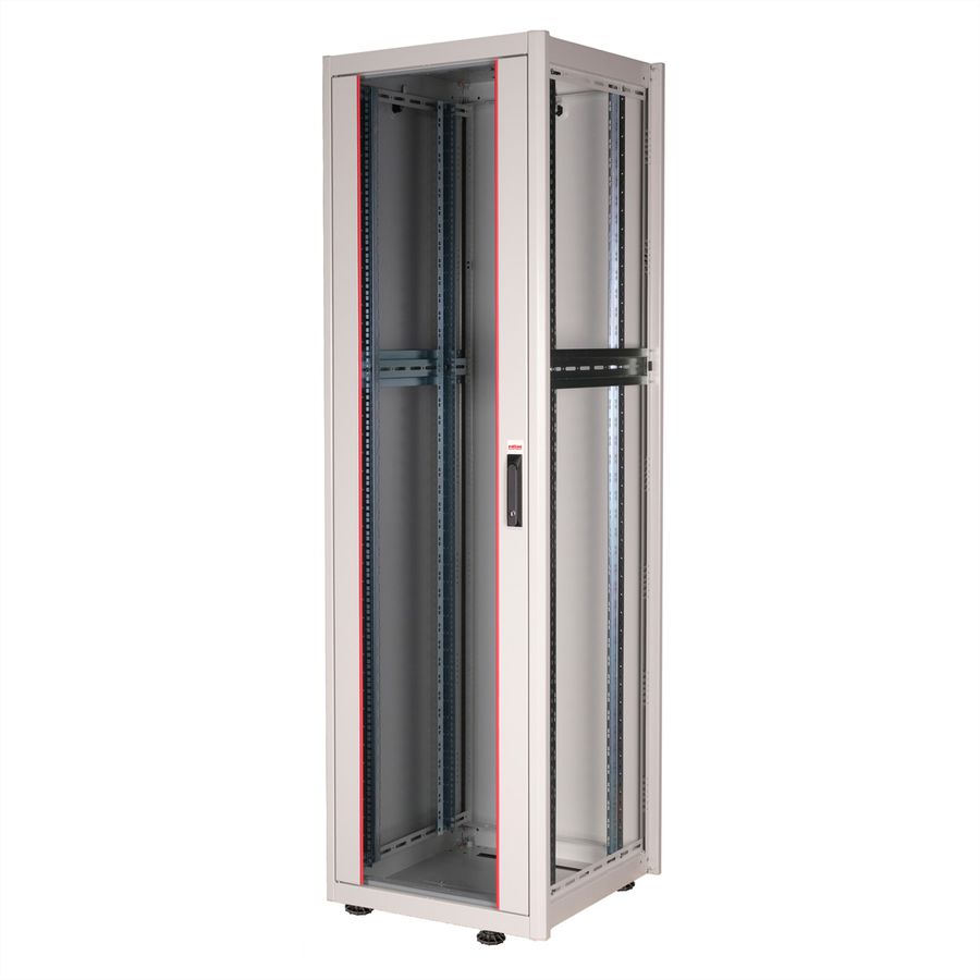 ROLINE 19" Baie réseau Basic 42U, 600x600 LxP Porte verre gris