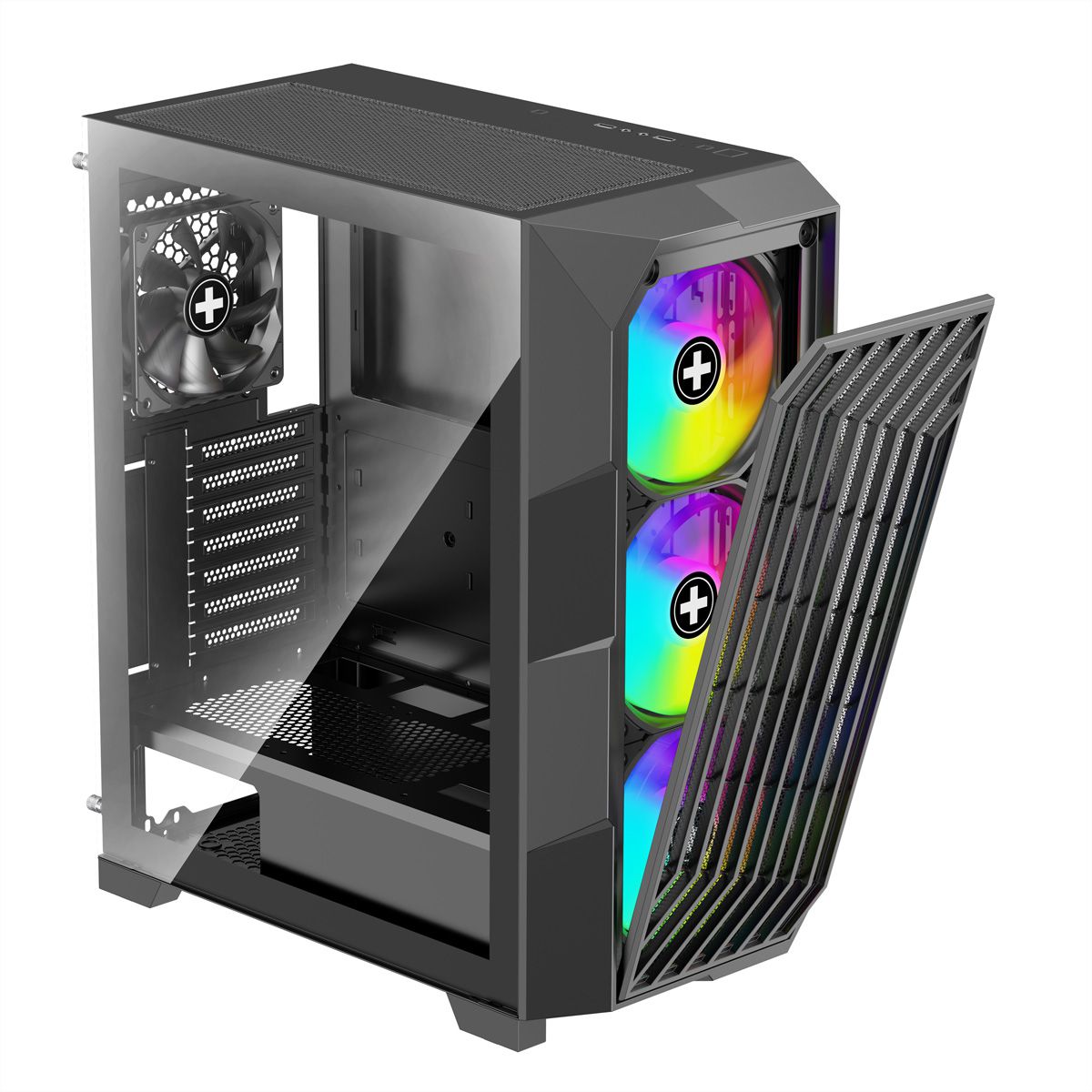 XILENCE Xilent Breeze II Boîtier PC ATX noir, Boîtier PC Gaming ATX X812.ARGB noir