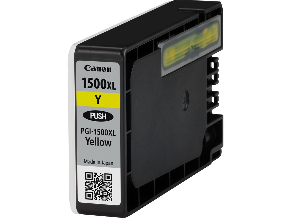 Canon Cartouche d'encre jaune haut rendement PGI-1500XL
