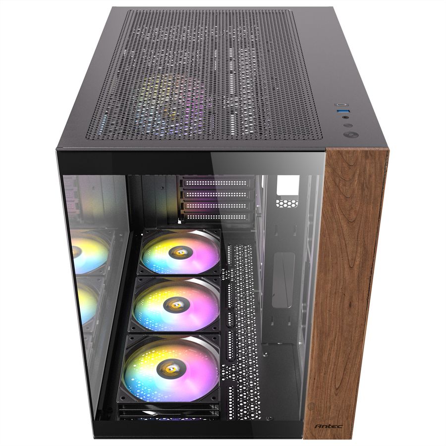 ANTEC CX800 ARGB_B Wood Boîtier PC Midi Tower Black ATX