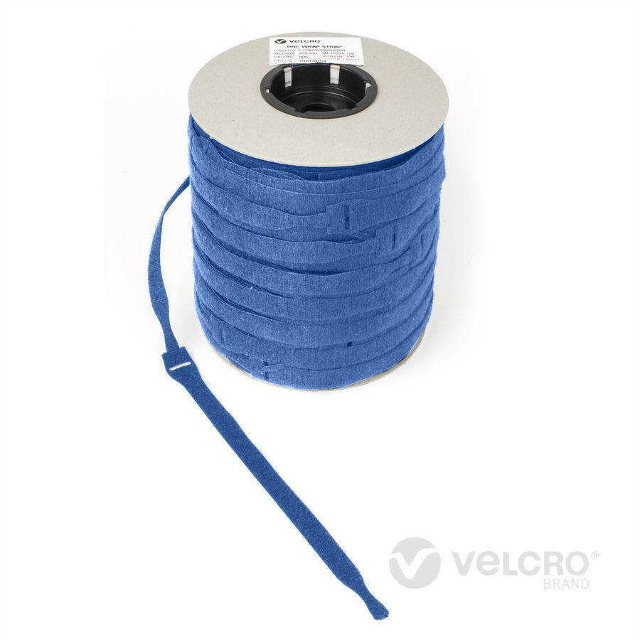 VELCRO® One Wrap® Strap 20mm x 330mm, 750 pièces, bleu