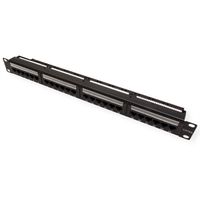 VALUE Panneau de brassage Cat.6A (Classe EA) 19", 24 ports, UTP, noir