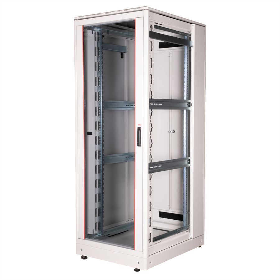 ROLINE 19" Baie réseau Pro 42U, 800x1000 LxP Porte verre gris
