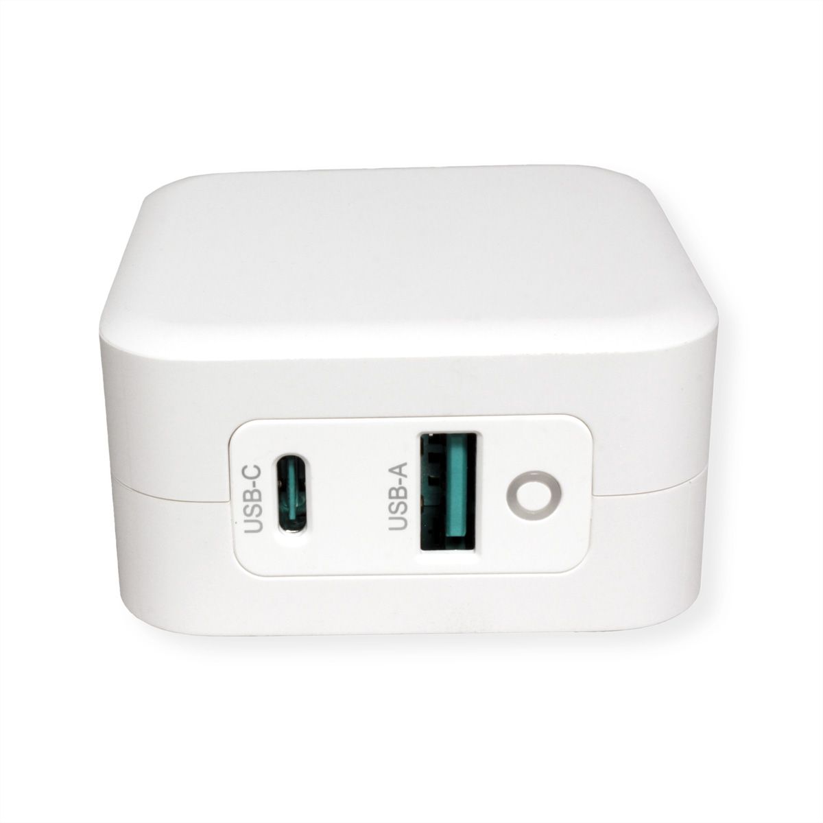 ROLINE Chargeur USB avec prise Euro, 2 ports, 1x QC3.0 + 1x C (PD), 65W