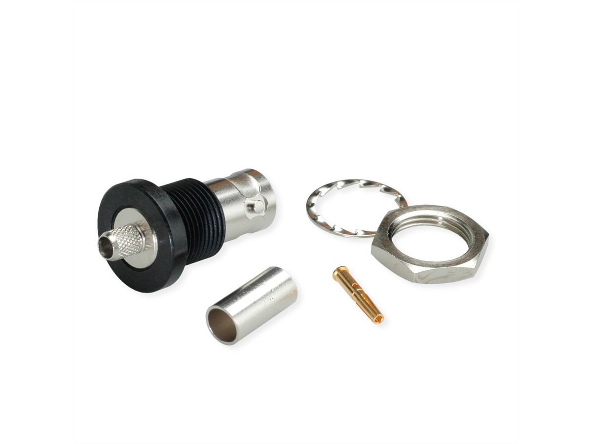TELEGÄRTNER Connecteur de câble BNC 50 Ohm pour RG-58C/U isolé